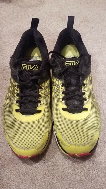 fila running shoes yellow