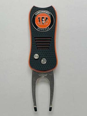 NFL Cincinnati Bengals Golf Switchblade Divot Tool Black/Orange