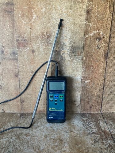 Extech Heavy Duty Hot Wire Thermo Anemometer 3% Accremote 407123 with Probe