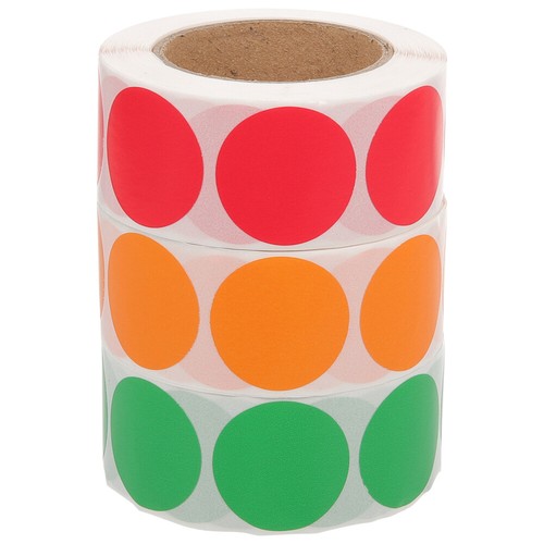 3 Rolls Seal Sticker Dot Mark Sticker Adhesive Sticker Home Labeling - 第 2/12 張圖片