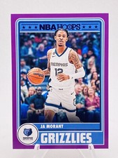 2023-24 Panini NBA Hoops | Ja Morant | Base Hoops Tribute Purple #281
