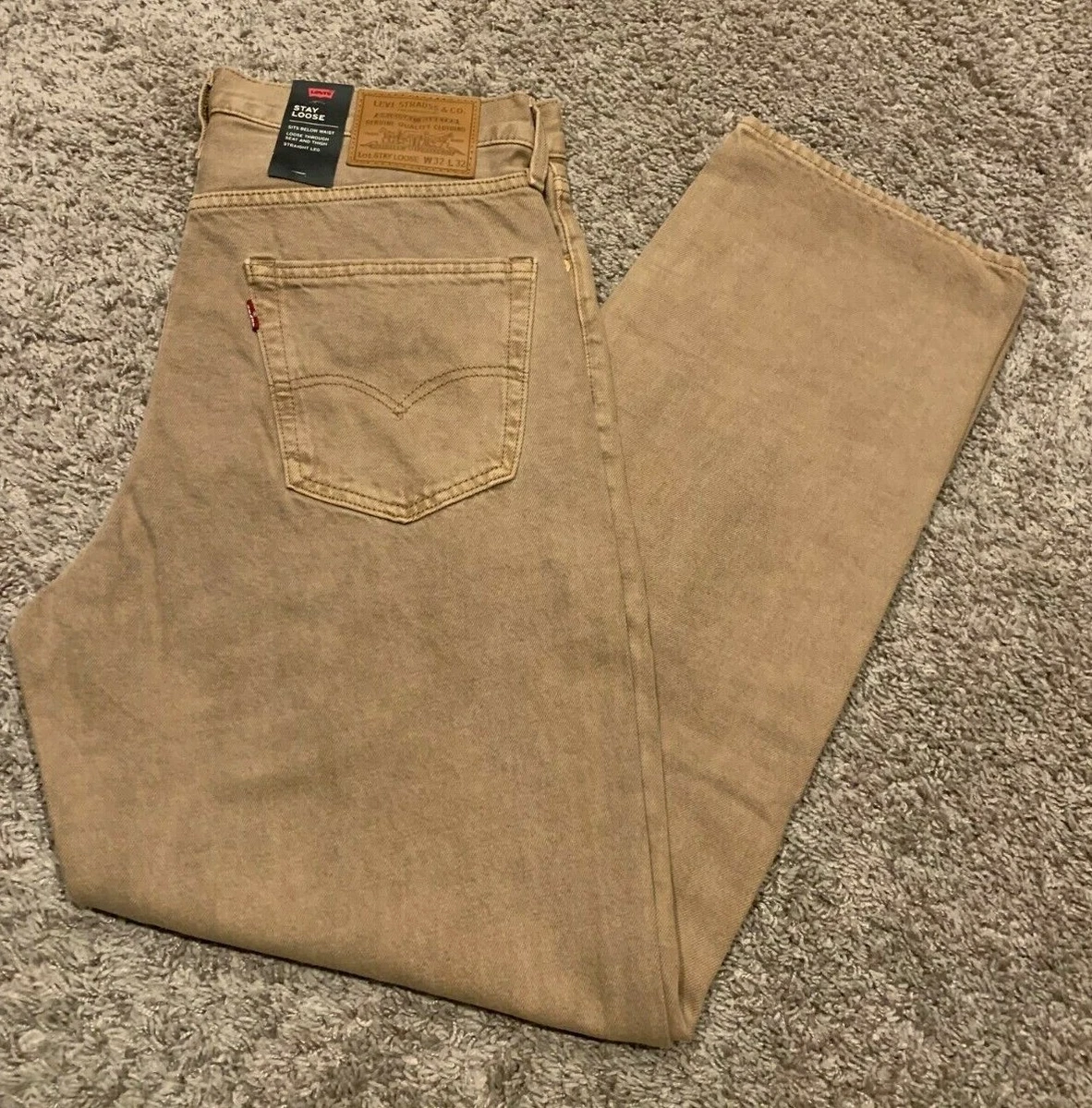 Levi's Premium Stay Loose Jeans Brown Men's Sizes RT$98 0004 B15