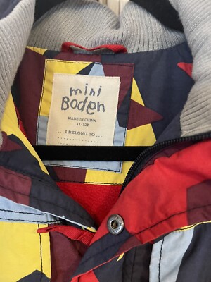 Mini Boden - ホッキョクグマ柄 子供用スキーウェア Mini Boden Ski Jacket. Multicolored Star Design. Youth 11-12 | eBay