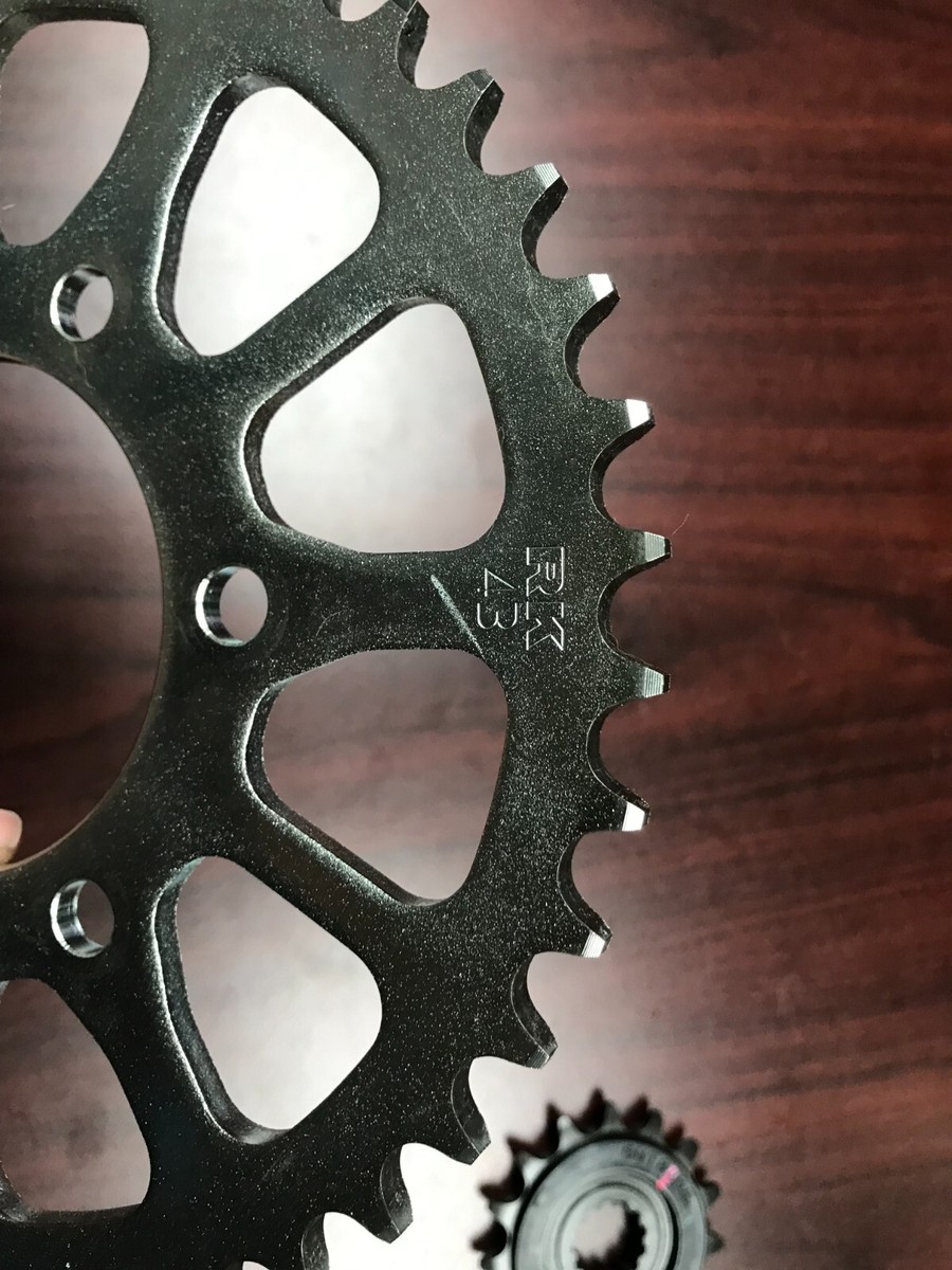 OEM Kawasaki ZX6R 24 Front Rear Sprocket 15T 43T 520 0 MILES