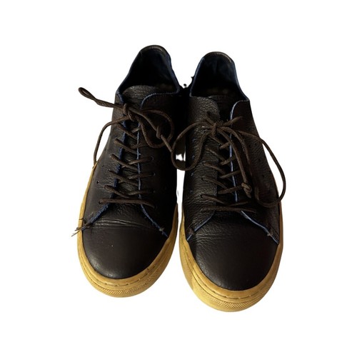 Massimo Dutti Men's Leather Casual Lace-Up Shoes Choc Brown Sz EU 44 (US 11) EUC - Picture 4 of 10