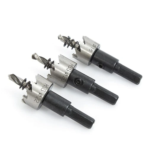 12-80mm HSS Steel Drill Bit Hole Saw Tooth Set Cutter Tool For Metal Wood Alloy