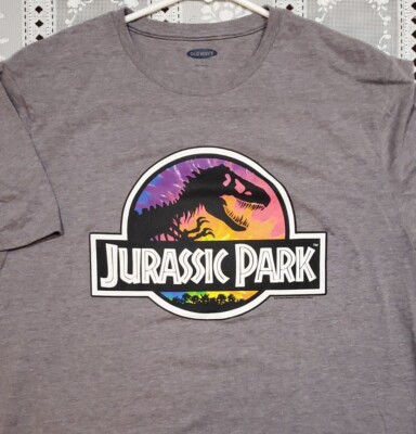 Jurassic Park Men's Graphic T Shirt Old Navy Slim Fit Size L Large Mew NWOT  #947