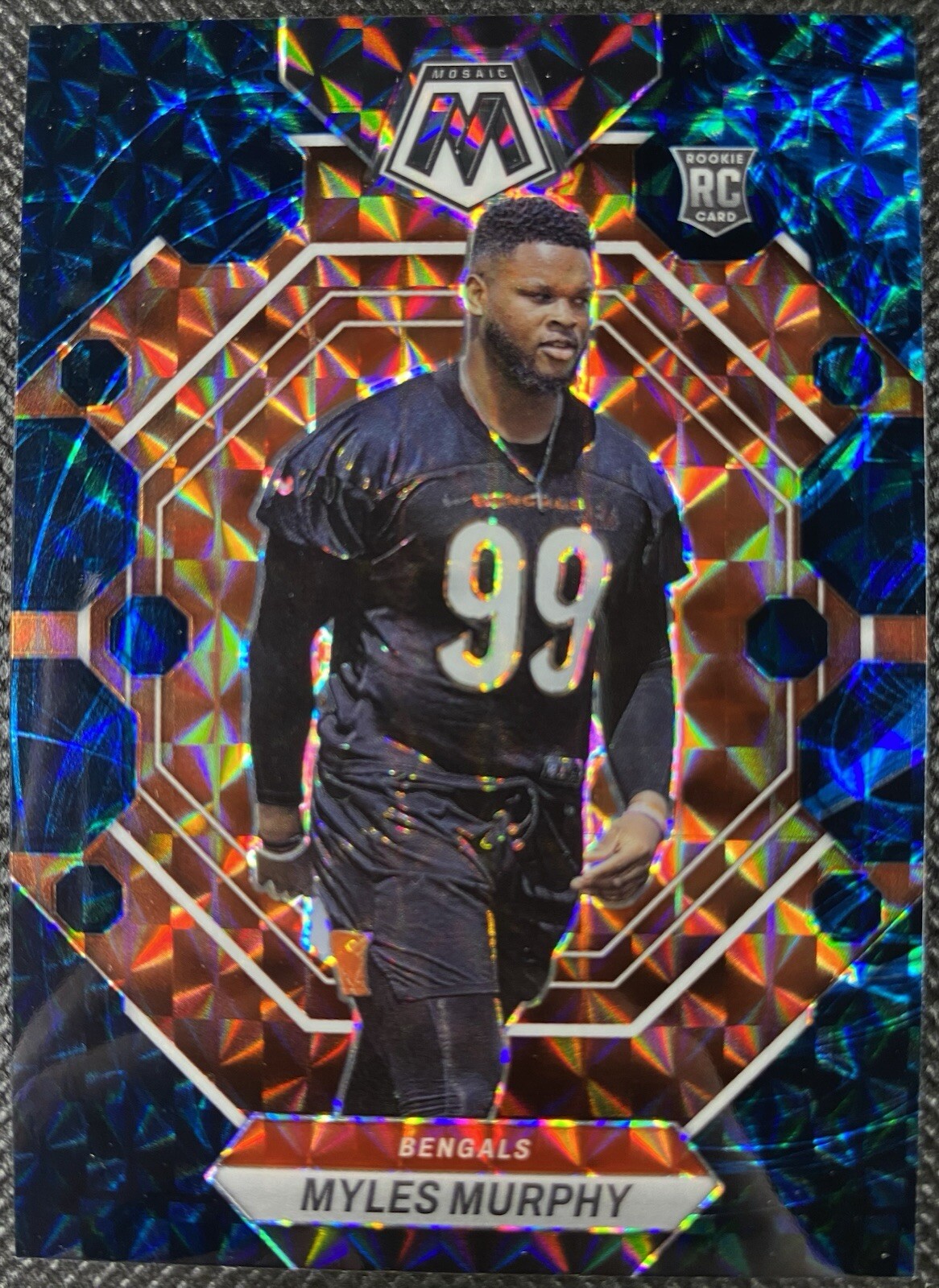 2023 Panini Mosaic Myles Murphy Genesis Rookie Prizm #351 Cincinnati Bengals