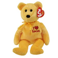 TY Beanie Baby - KANSAS the Bear (I Love Kansas - State Exclusive*(8.5 inch)