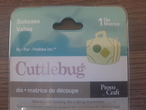 New NOS Provo Craft Cuttlebug Die "SUITCASE" 2" x 2" #37-1532 - Picture 3 of 4