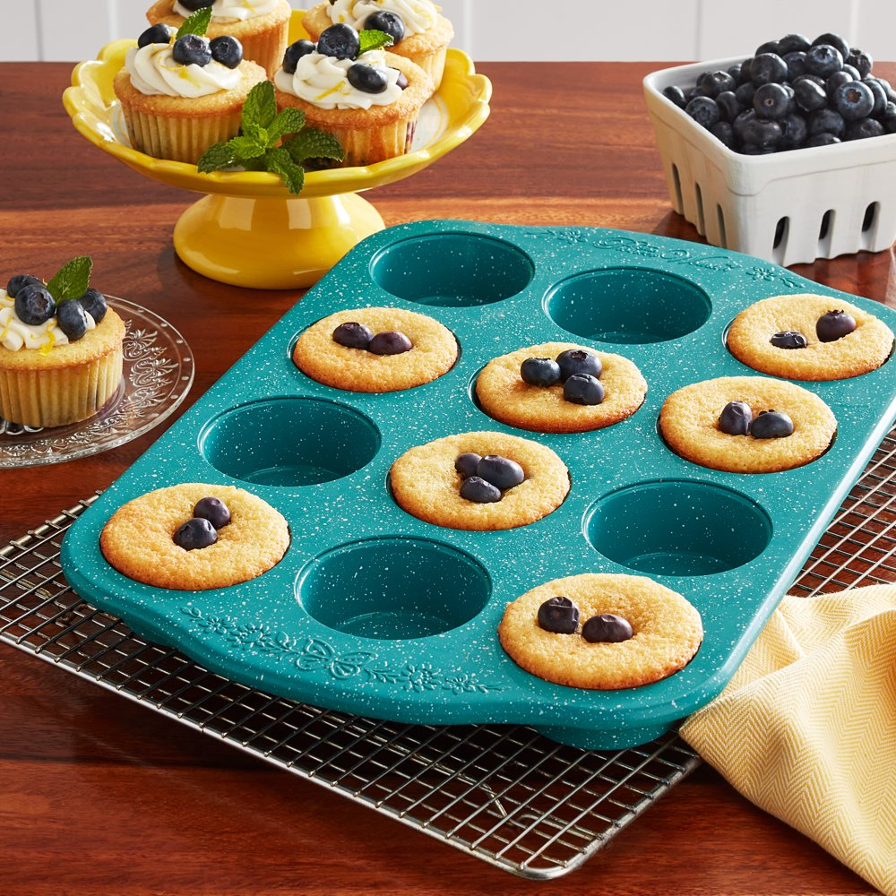 Nonstick Cupcakes Muffin Pan Baking Tray Mold Kitchen 12-Cup The Pioneer Woman