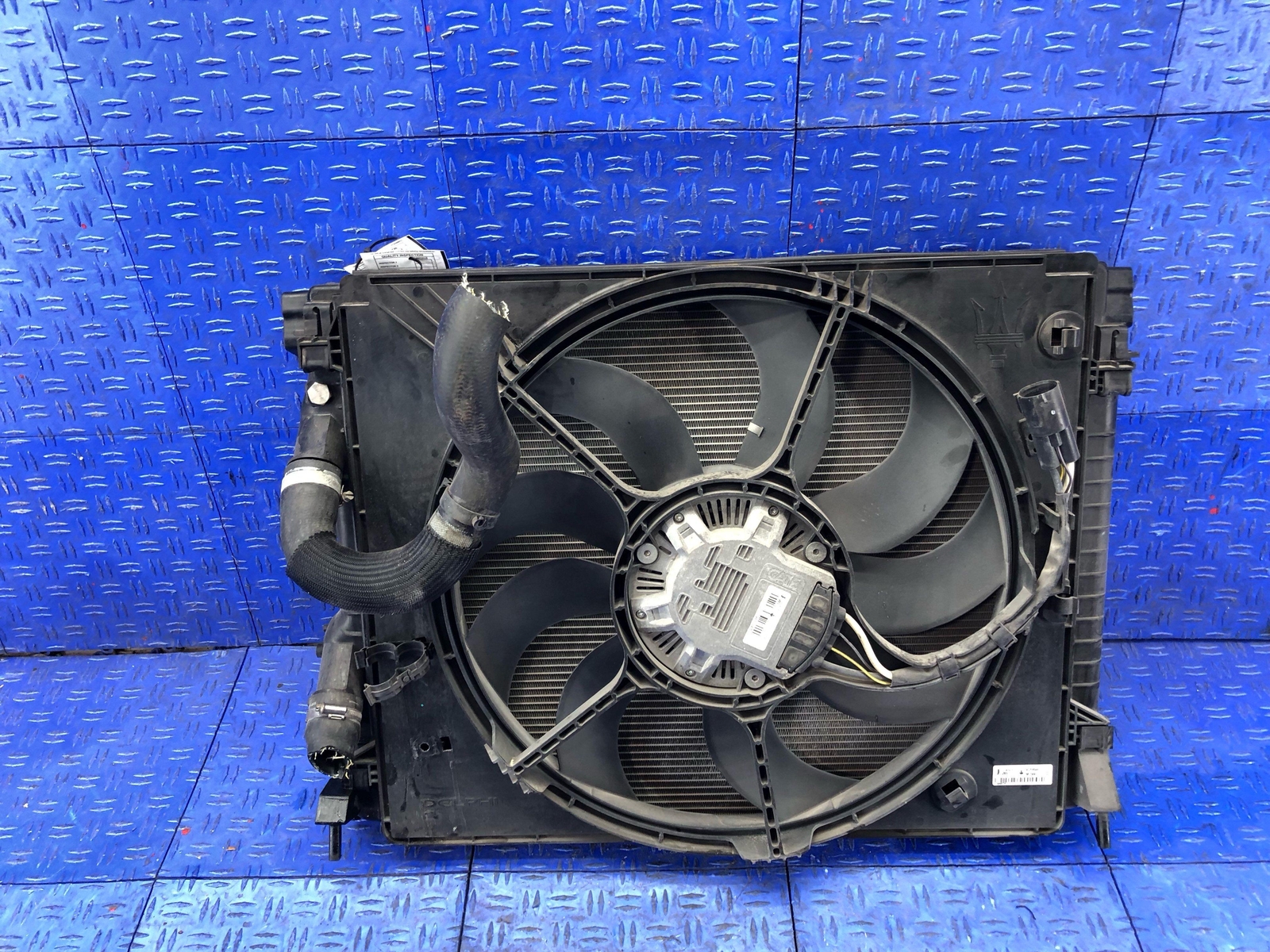 2014 2017 MASERATI QUATTROPORTE 3.0L MAIN & AUXILIARY RADIATOR CONDENSER FAN SET