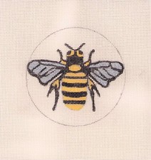 Ornament Honey Bee Needlepoint Canvas Hand Painted 18 mesh Was $42