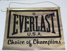33" Vtg Everlast Boxing Banner Boxing Gym Advertising Sign Vintage Boxing Sign