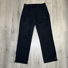 VINTAGE Y2K Nike Track Pants Women's L Essential Wide Leg Baggy Joggers Sweats