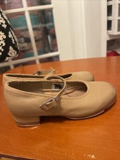 Bloch Tan Tap Shoes Girls Size 12