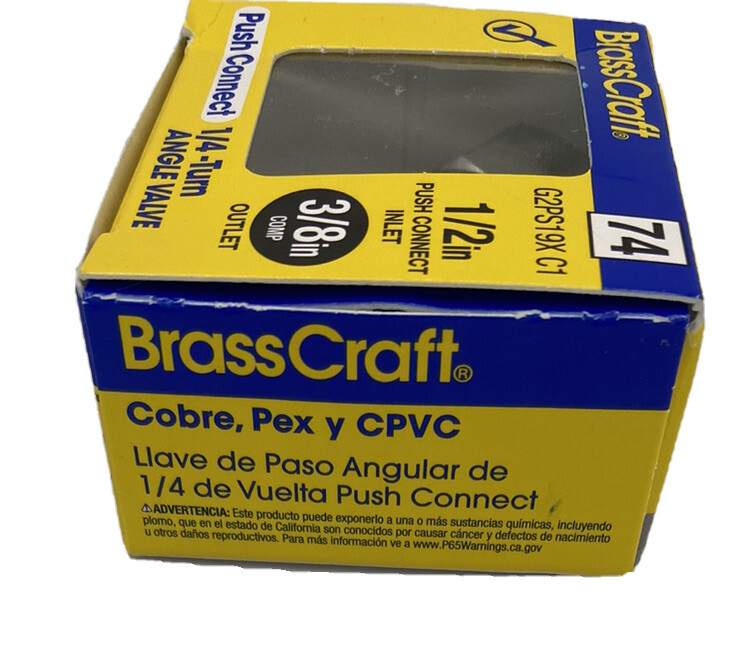 Brasscraft G2PS19X C1 1/2 in. 3/8 in. Brass Shut-Off Valve | eBay