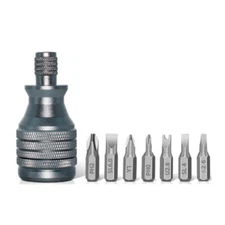 7 in 1 Mini Screwdriver Aluminum Screwdriver 1/4inch Screwdriver