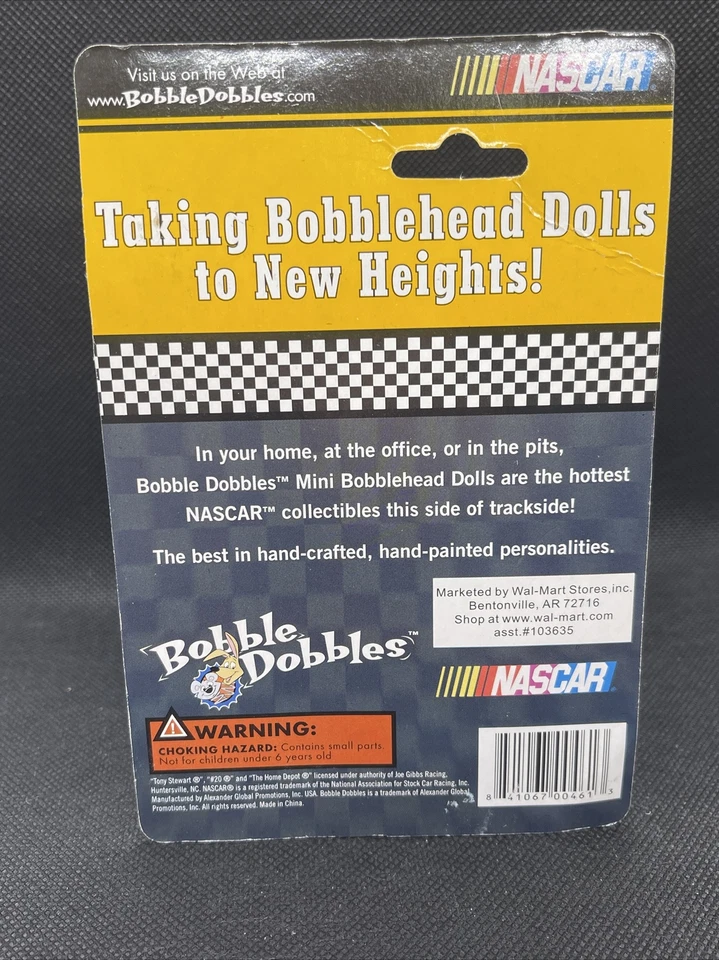Nascar Bobble Dobbles Mini Cabeza Bobble - Tony Stewart #20 Foto 2 de 2