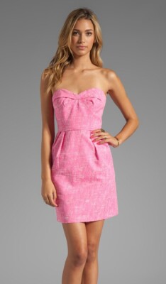 shoshanna pink strapless dress Shoshanna Dresses | Shoshanna Neon Pink Strapless Zoya Cocktail Dress | Color: Pink | Size: 10