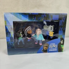 Universal Studios Sing Movie - Set of 4 PVC Figures- 2-3 Inch Tall With Gift Box