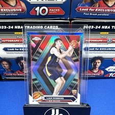 2023-24 Topps Chrome - Blue Basketball Refractor #174 Liam Robbins (RC)