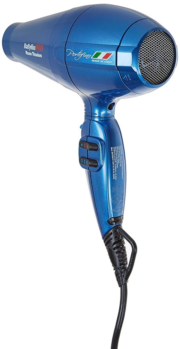 BaBylissPRO Nano Titanium Portofino 6600 Full-Size Dryer, Blue