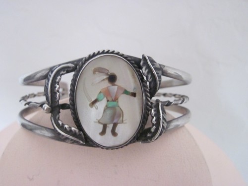 Zuni Inlay with Ceremonial Dancer Bracelet