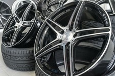 19 Zoll Axxion AX7 Felgen 5x112 schwarz f&uuml;r Mercedes W204 W205 W212 W213 W176 