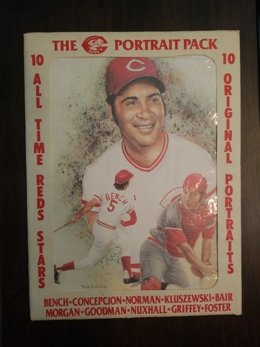 Cincinnati Reds All-Time Stars Portrait Pack - Todd Alan Gold - 9x12 10 Players