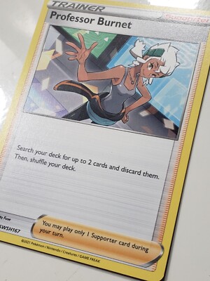 professor burnet pokemon card Pokemon Professor Program Stamped Promo Pack 2 copies Professor Burnet SWSH167 NEAR MINT NM