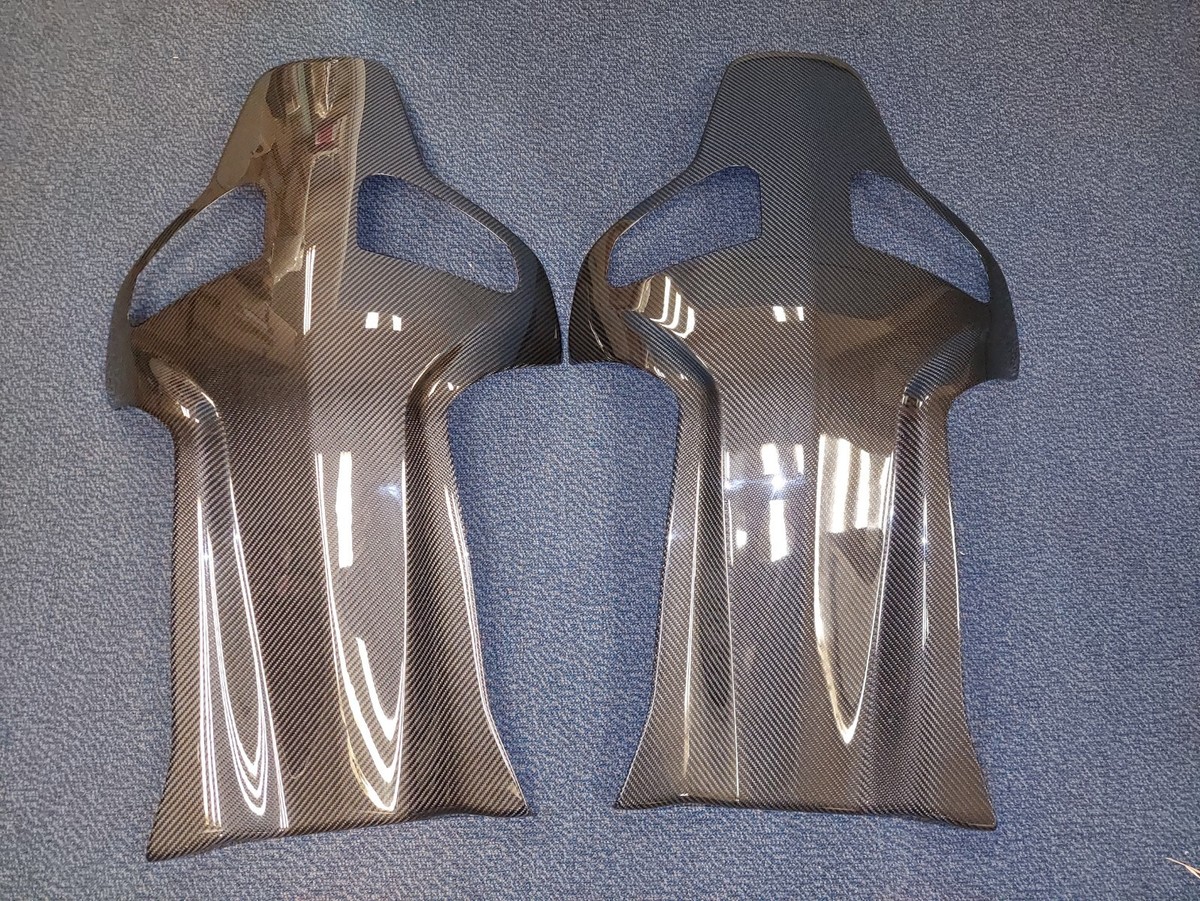 One pair of dry carbon fiber seatback cover suit Recaro Sportster