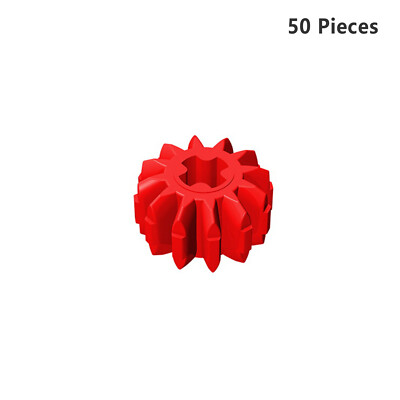 32270 Technic Gear 12 Tooth Double Bevel Red Bricks, Pieces