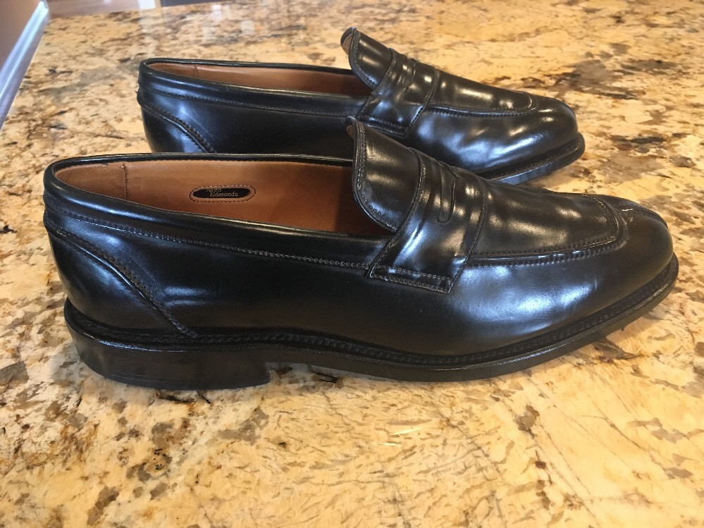 Allen Edmonds Glasgow Men\'s Black Dress Shoes Loafers Slip On Size 11 D EUC Allen Edmonds Glasgow Men main image 3