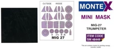Montex 1/48 MIKOYAN MiG-27 "FLOGGER" CANOPY PAINT MASK Trumpeter