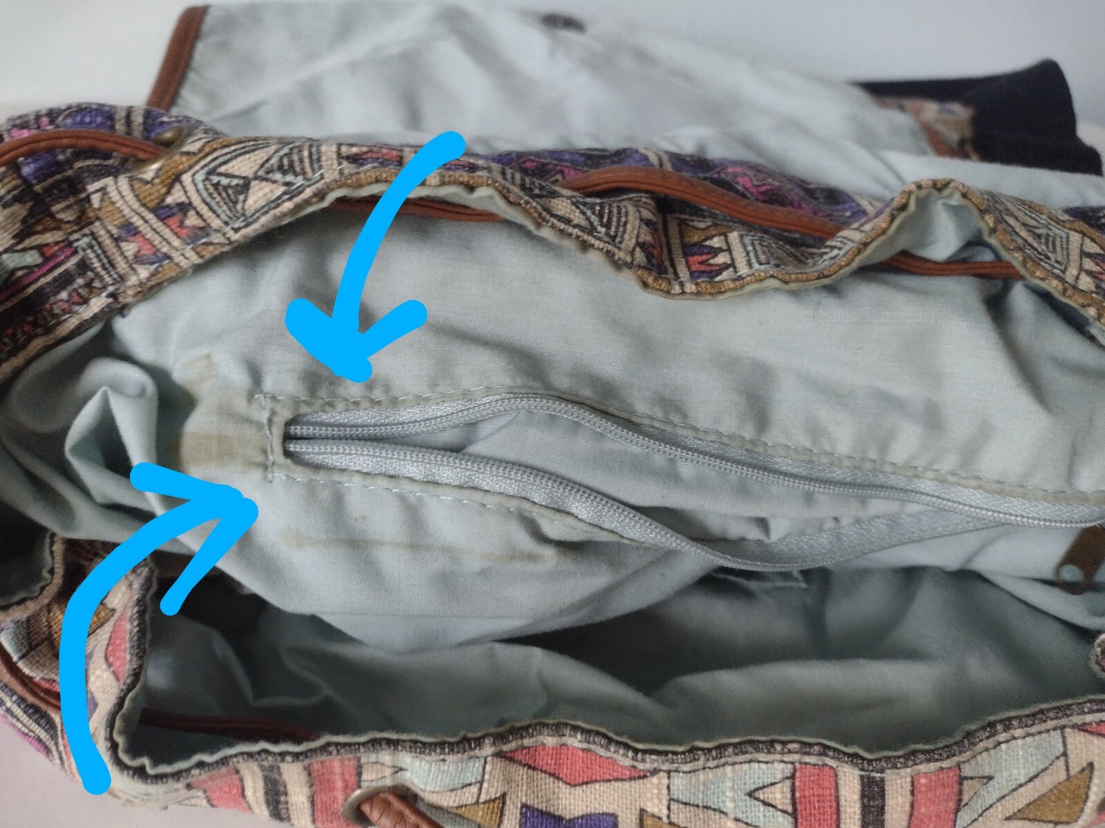 Mossimo Southwest Boho Softshell Backpack Cinch S… - image 8