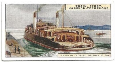 106/662 SAMMELBILD TRAIN FERRY  HARWICH ZEEBRUGGE - BOURNVILLE