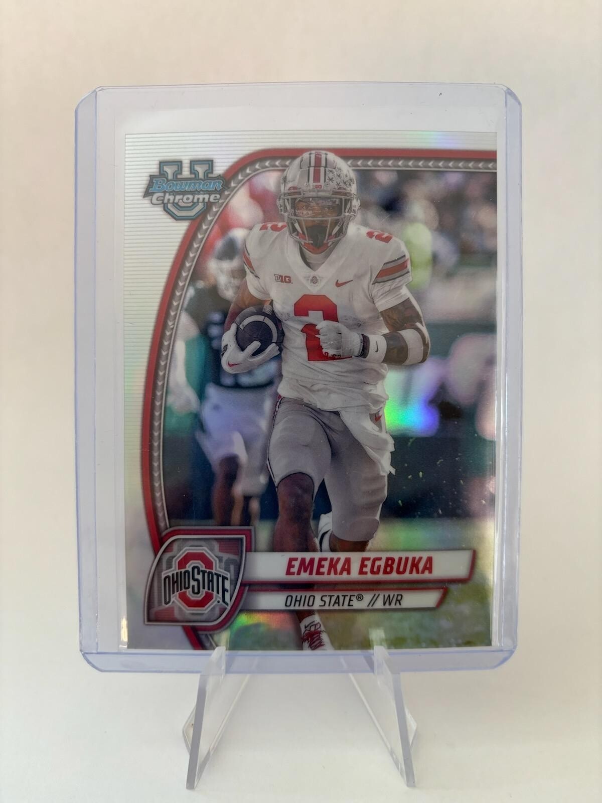 2024 Bowman Chrome University Emeka Egbuka Image Variation #SP-13 OSU