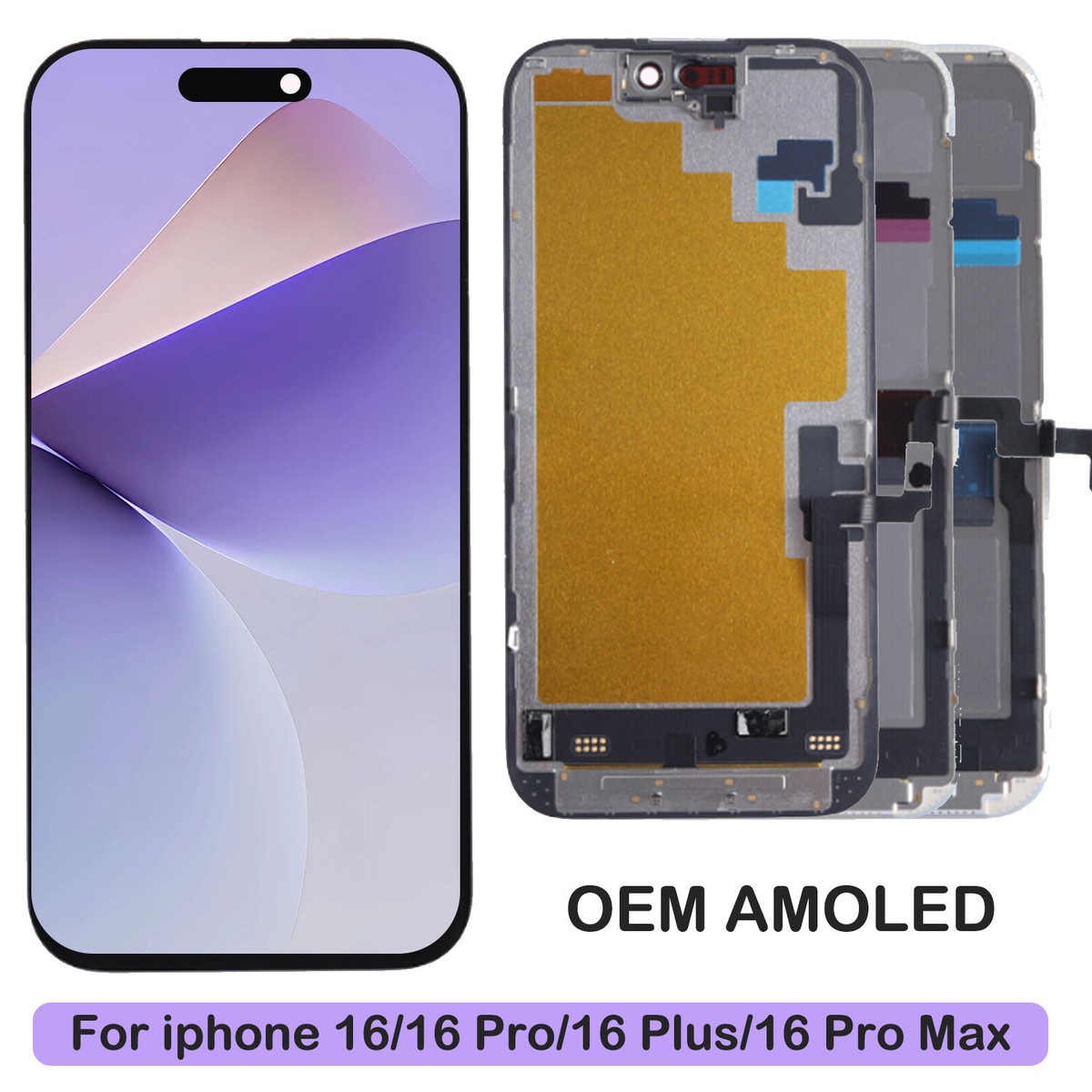 OEM For iphone 16/Pro/16 Plus/16 Pro Max LCD Display Touch
