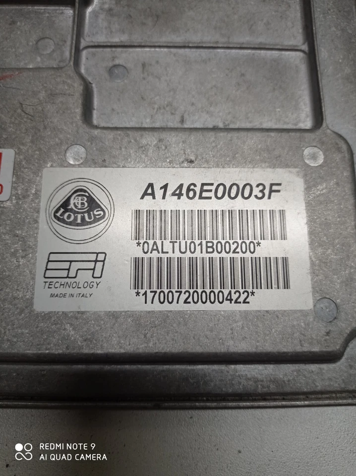 CALCULATEUR MOTEUR ECU LOTUS EXIGE 1.8i COMPRESSEUR A146E0003F (C39ML) - Immagine 2 di 4