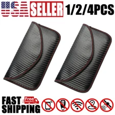 1/2/4PCS Faraday Bag RFID Signal Blocking Wallet Shielding Pouch Cell Phone Bag