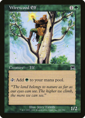 1x Wirewood Elf - LP - Onslaught  - SPARROW MAGIC mtg