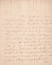 4-pg ltr d/l "Calcutta India Febry 4th 1824" from Raja Ram Mohan Rammohun Roy 