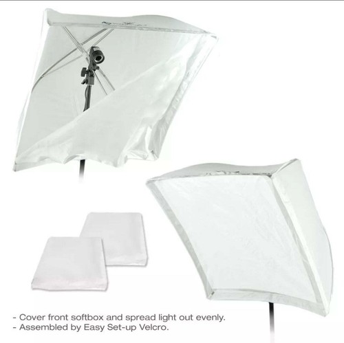 24x24" Square Shape White Umbrella Reflector for Photography Photo Studio - Picture 4 of 5