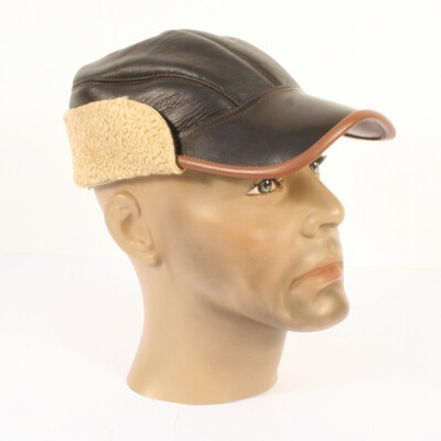 Replica USAAF B2 Winter Leather Flying Cap AG1371 | eBay