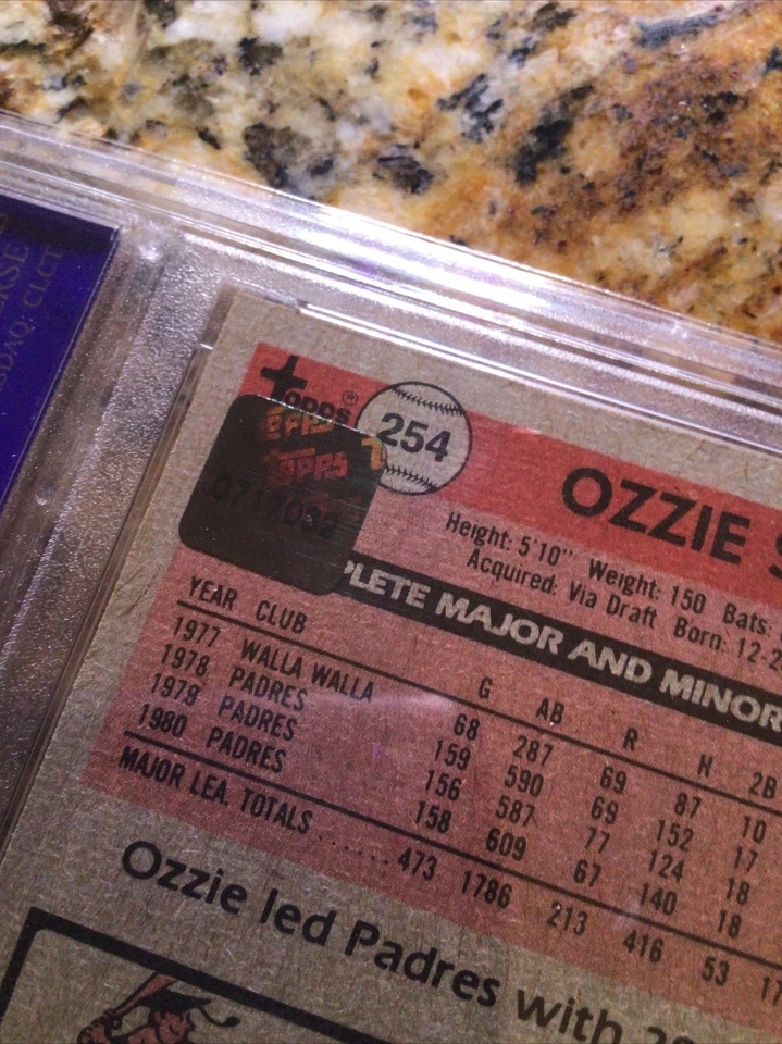 OZZIE SMITH 2004 TOPPS ORIGINALS SIGNATURE AUTO #/28 PSA 7 NM HOF CARDINALS - Image 3 of 3