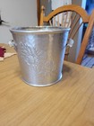ICE BUCKET HAMMERED ALUMINUM INSULATED PYREX INSERT HANDLES Floral — photo 7