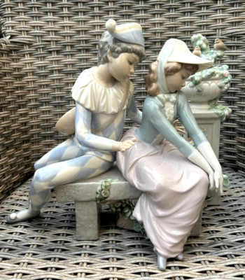 NAO by Lladro Harlekin Precious Love Vintage Porzellan Figur - SELTENER FUND!
