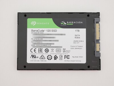 ①★中古品★Seagate Barracuda 120 SSD 1TB Seagate Barracuda 120 SSD 1TB Internal SSD - 2.5
