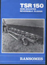 RANSOMES "TSR 150" Semi-mounted Reversible Plough Brochure Leaflet